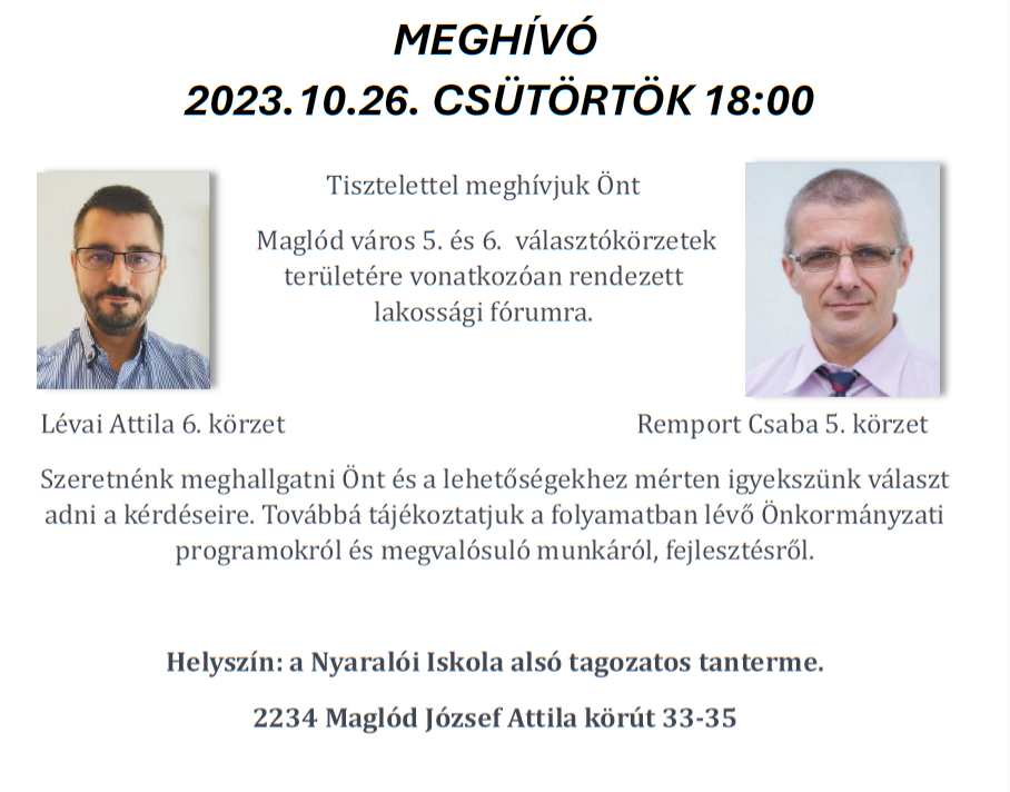 Meghívó kép formájában, átirat a kép után található.